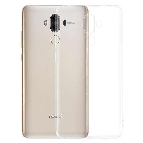 Huawei Mate 9用極薄ソフトケース シリコンケース 耐衝撃 全面保護 クリア透明 R01 ファーウェイ クリア