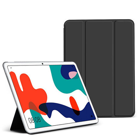 Huawei MatePad 10.4用手帳型 レザーケース スタンド カバー L02 ファーウェイ ブラック