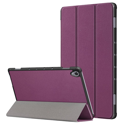Huawei MatePad 10.8用手帳型 レザーケース スタンド カバー L05 ファーウェイ パープル