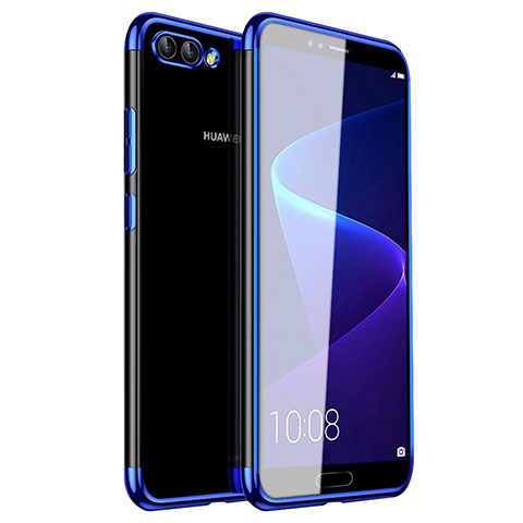 Huawei Nova 2S用極薄ソフトケース シリコンケース 耐衝撃 全面保護 クリア透明 H01 ファーウェイ ネイビー