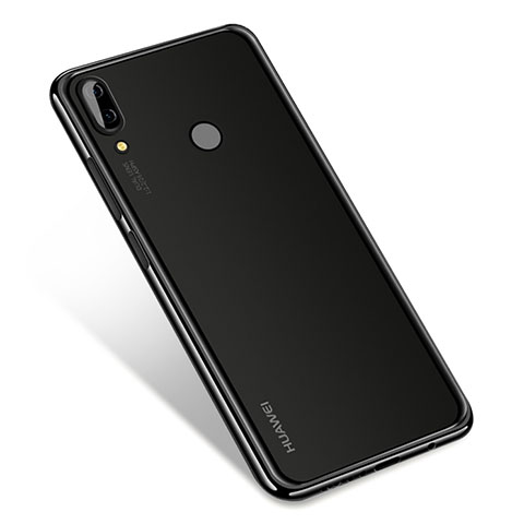 Huawei Nova 3用極薄ソフトケース シリコンケース 耐衝撃 全面保護 クリア透明 H01 ファーウェイ ブラック