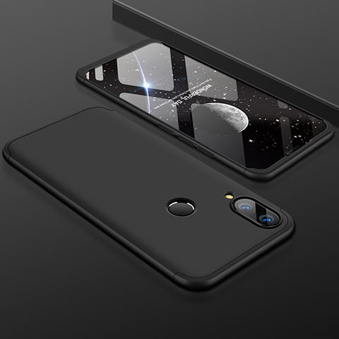 Huawei Nova 3i用ハードケース プラスチック 質感もマット 前面と背面 360度 フルカバー ファーウェイ ブラック