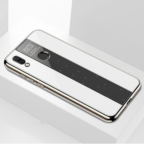Huawei Nova 3i用ハイブリットバンパーケース プラスチック 鏡面 カバー M01 ファーウェイ ホワイト