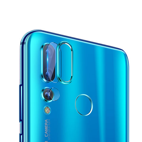 Huawei Nova 4用強化ガラス カメラプロテクター カメラレンズ 保護ガラスフイルム ファーウェイ ネイビー