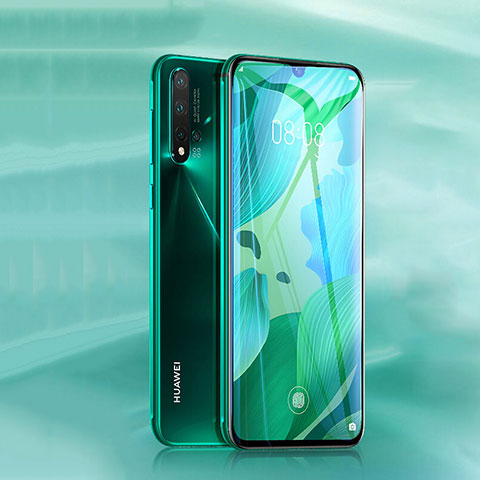 Huawei Nova 5用強化ガラス フル液晶保護フィルム ファーウェイ ブラック