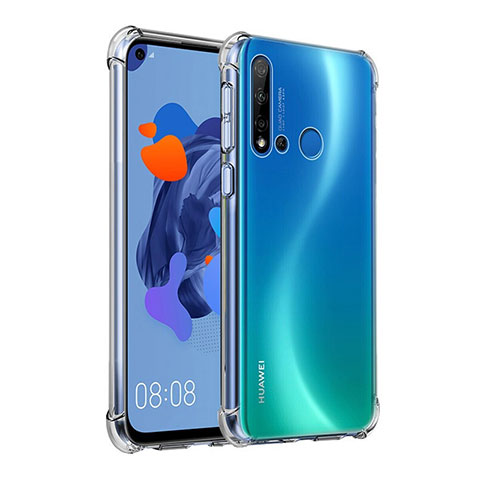 Huawei Nova 5i用極薄ソフトケース シリコンケース 耐衝撃 全面保護 クリア透明 K03 ファーウェイ クリア