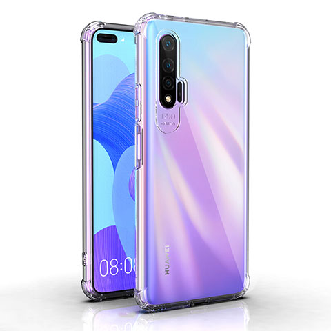 Huawei Nova 6 5G用極薄ソフトケース シリコンケース 耐衝撃 全面保護 クリア透明 K03 ファーウェイ クリア