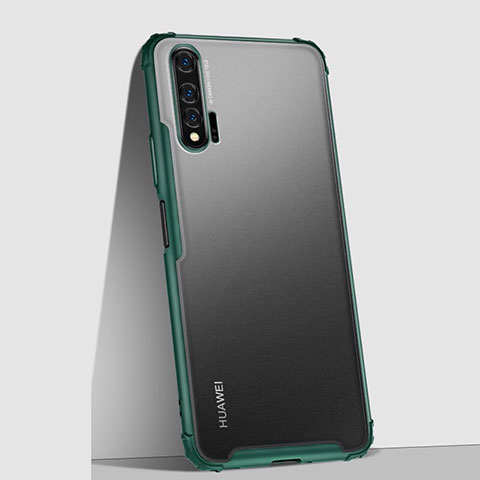 Huawei Nova 6 5G用極薄ケース クリア透明 プラスチック 質感もマットU02 ファーウェイ グリーン