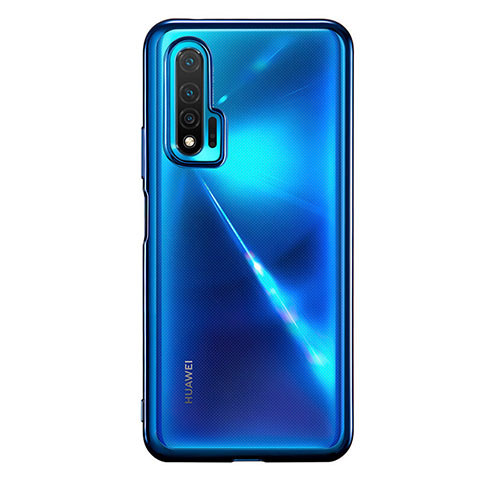 Huawei Nova 6用極薄ソフトケース シリコンケース 耐衝撃 全面保護 クリア透明 S02 ファーウェイ ネイビー