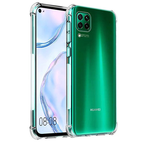 Huawei Nova 6 SE用極薄ソフトケース シリコンケース 耐衝撃 全面保護 クリア透明 K03 ファーウェイ クリア