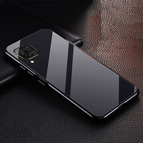 Huawei Nova 7i用ケース 高級感 手触り良い アルミメタル 製の金属製 カバー T02 ファーウェイ ブラック