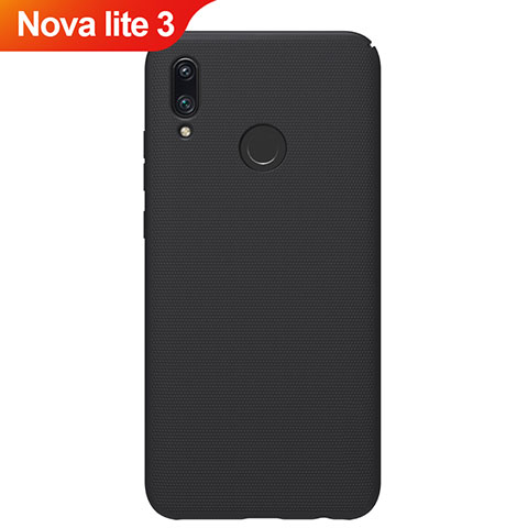 Huawei Nova Lite 3用ハードケース プラスチック 質感もマット M01 ファーウェイ ブラック