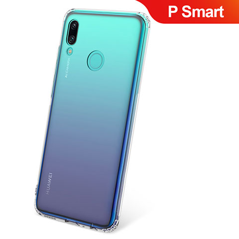 Huawei P Smart (2019)用極薄ソフトケース シリコンケース 耐衝撃 全面保護 クリア透明 カバー ファーウェイ クリア