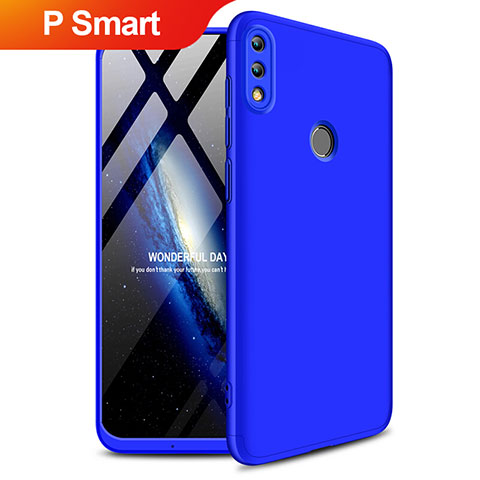 Huawei P Smart (2019)用ハードケース プラスチック 質感もマット 前面と背面 360度 フルカバー Q01 ファーウェイ ネイビー