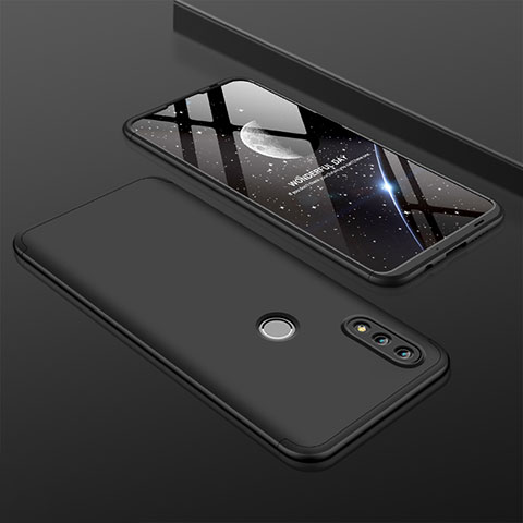 Huawei P Smart (2019)用ハードケース プラスチック 質感もマット 前面と背面 360度 フルカバー ファーウェイ ブラック