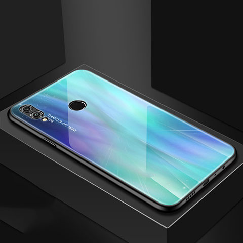 Huawei P Smart (2019)用ハイブリットバンパーケース プラスチック 鏡面 カバー ファーウェイ ネイビー