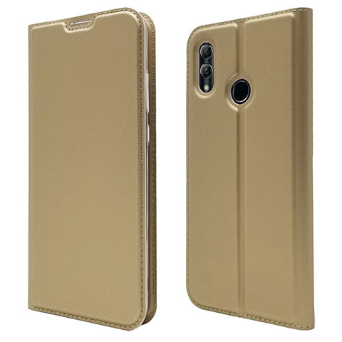 Huawei P Smart (2019)用手帳型 レザーケース スタンド カバー L07 ファーウェイ ゴールド