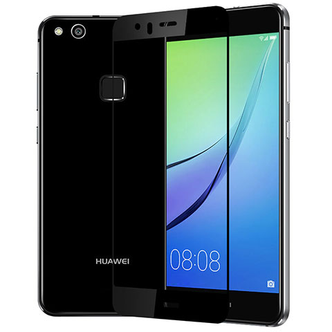 Huawei P10 Lite用強化ガラス フル液晶保護フィルム F03 ファーウェイ ブラック