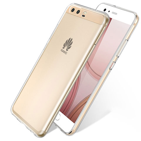 Huawei P10 Plus用極薄ソフトケース シリコンケース 耐衝撃 全面保護 クリア透明 T10 ファーウェイ クリア