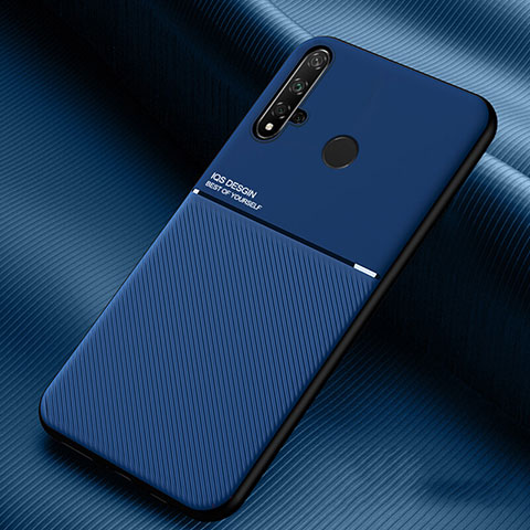 Huawei P20 Lite (2019)用360度 フルカバー極薄ソフトケース シリコンケース 耐衝撃 全面保護 バンパー C03 ファーウェイ ネイビー