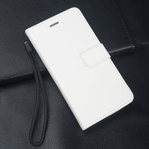 Huawei P20 Lite (2019)用手帳型 レザーケース スタンド カバー T08 ファーウェイ ホワイト
