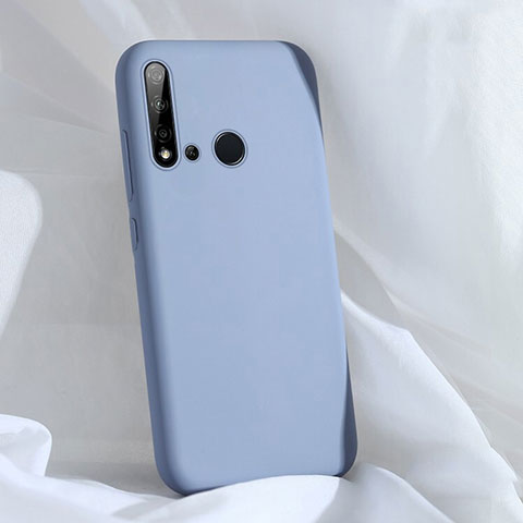 Huawei P20 Lite (2019)用360度 フルカバー極薄ソフトケース シリコンケース 耐衝撃 全面保護 バンパー C04 ファーウェイ グレー