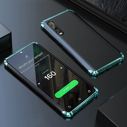 Huawei P20 Pro用ケース 高級感 手触り良い アルミメタル 製の金属製 カバー ファーウェイ グリーン