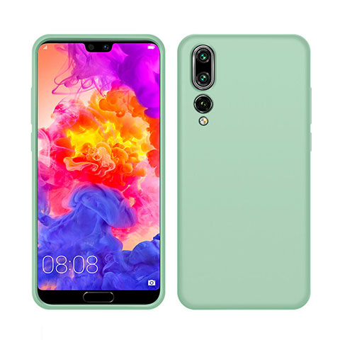 Huawei P20 Pro用360度 フルカバー極薄ソフトケース シリコンケース 耐衝撃 全面保護 バンパー C05 ファーウェイ グリーン