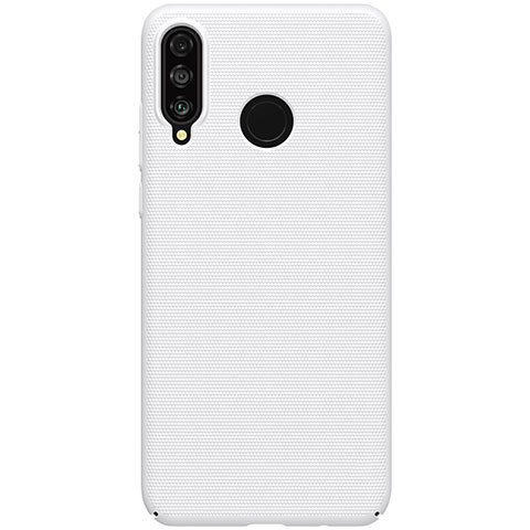 Huawei P30 Lite用ハードケース プラスチック 質感もマット M02 ファーウェイ ホワイト