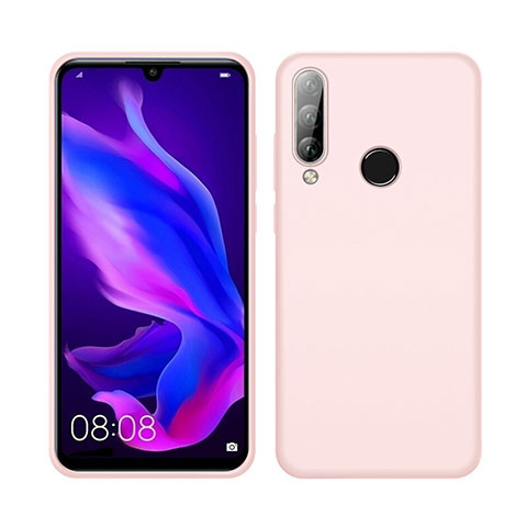 Huawei P30 Lite用360度 フルカバー極薄ソフトケース シリコンケース 耐衝撃 全面保護 バンパー C04 ファーウェイ ピンク