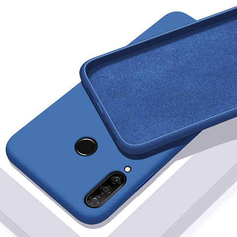 Huawei P30 Lite New Edition用360度 フルカバー極薄ソフトケース シリコンケース 耐衝撃 全面保護 バンパー C02 ファーウェイ ネイビー