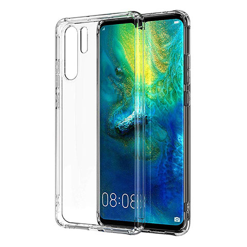 Huawei P30 Pro用極薄ソフトケース シリコンケース 耐衝撃 全面保護 クリア透明 K06 ファーウェイ クリア