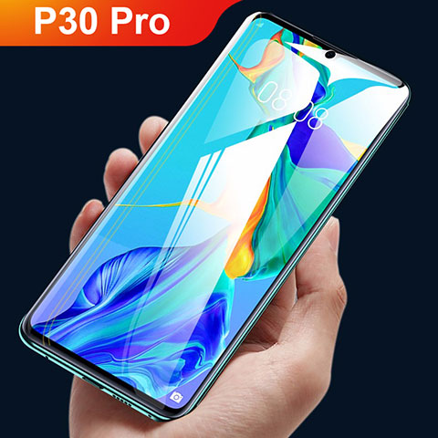 Huawei P30 Pro用高光沢 液晶保護フィルム フルカバレッジ画面 ファーウェイ クリア