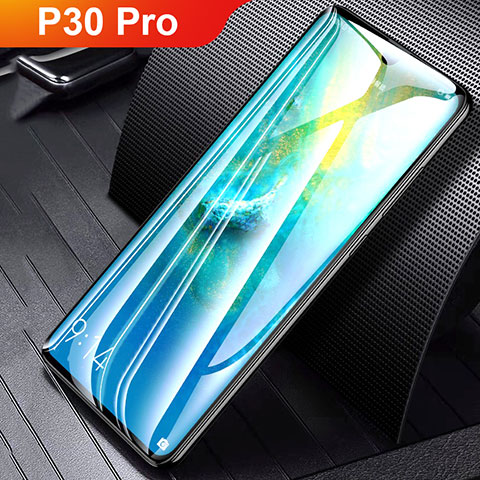 Huawei P30 Pro New Edition用強化ガラス フル液晶保護フィルム F08 ファーウェイ ブラック