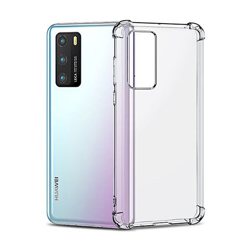 Huawei P40用極薄ソフトケース シリコンケース 耐衝撃 全面保護 クリア透明 K05 ファーウェイ クリア