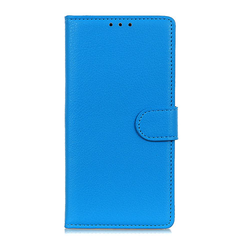 Huawei P40用手帳型 レザーケース スタンド カバー N04 ファーウェイ ブルー
