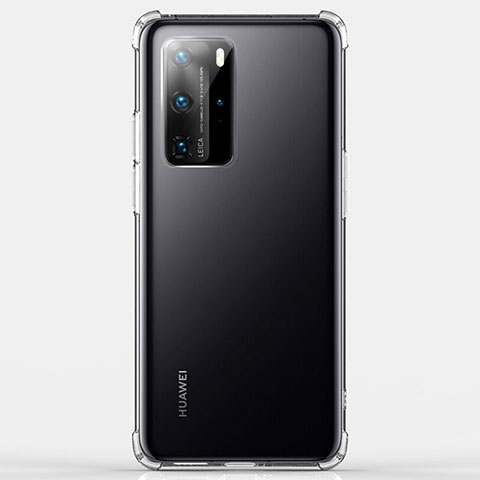 Huawei P40 Pro用極薄ソフトケース シリコンケース 耐衝撃 全面保護 クリア透明 K03 ファーウェイ クリア