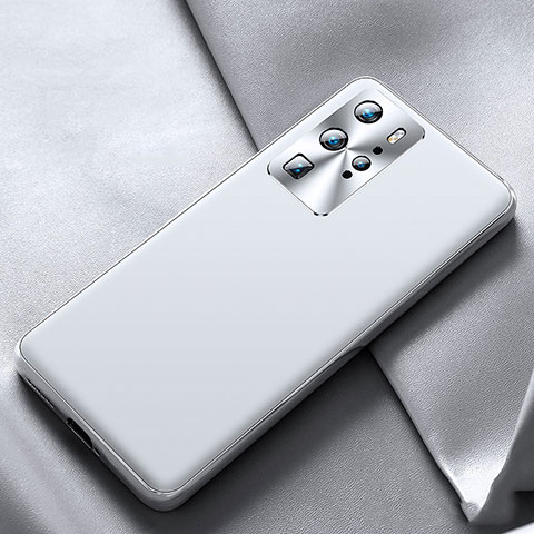 Huawei P40 Pro用ケース 高級感 手触り良いレザー柄 N07 ファーウェイ ホワイト