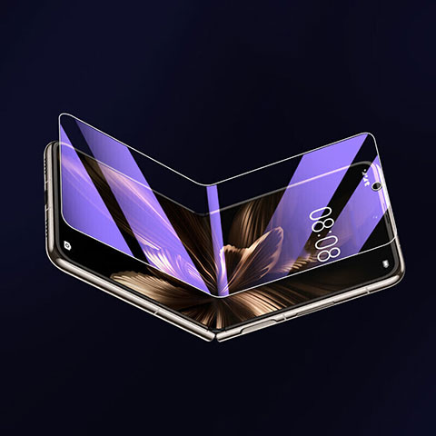 Huawei P50 Pocket用高光沢 液晶保護フィルム フルカバレッジ画面 アンチグレア ブルーライト ファーウェイ クリア