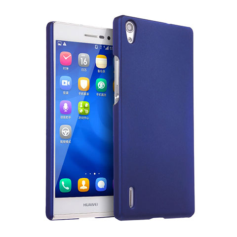 Huawei P7 Dual SIM用ハードケース プラスチック 質感もマット ファーウェイ ネイビー