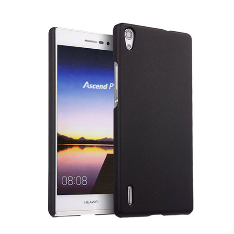 Huawei P7 Dual SIM用ハードケース プラスチック 質感もマット ファーウェイ ブラック
