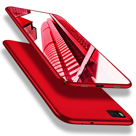 Huawei P8用ハードケース プラスチック 質感もマット M02 ファーウェイ レッド