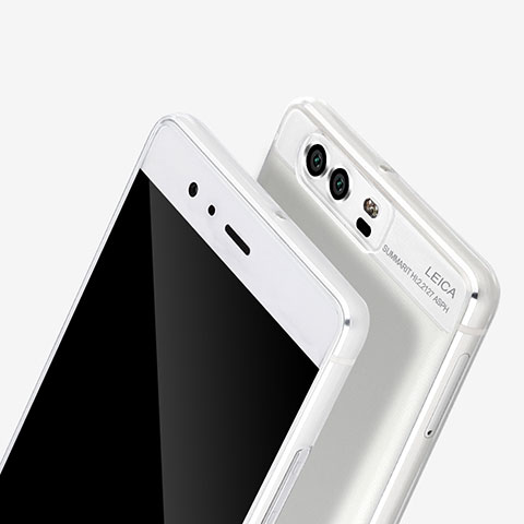 Huawei P9用極薄ソフトケース シリコンケース 耐衝撃 全面保護 クリア透明 TPU ファーウェイ クリア