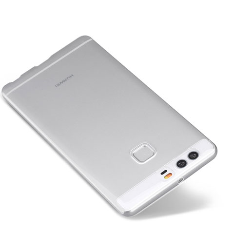 Huawei P9用極薄ソフトケース シリコンケース 耐衝撃 全面保護 クリア透明 T03 ファーウェイ クリア