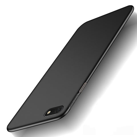 Huawei Y5 Prime (2018)用ハードケース プラスチック 質感もマット M01 ファーウェイ ブラック