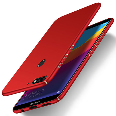 Huawei Y6 (2018)用ハードケース プラスチック 質感もマット M01 ファーウェイ レッド
