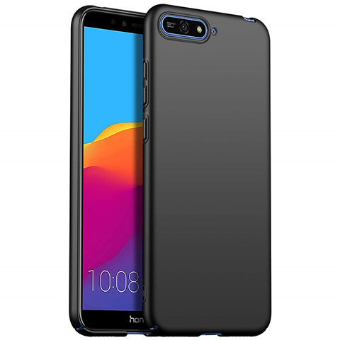 Huawei Y6 (2018)用ハードケース プラスチック 質感もマット P01 ファーウェイ ブラック
