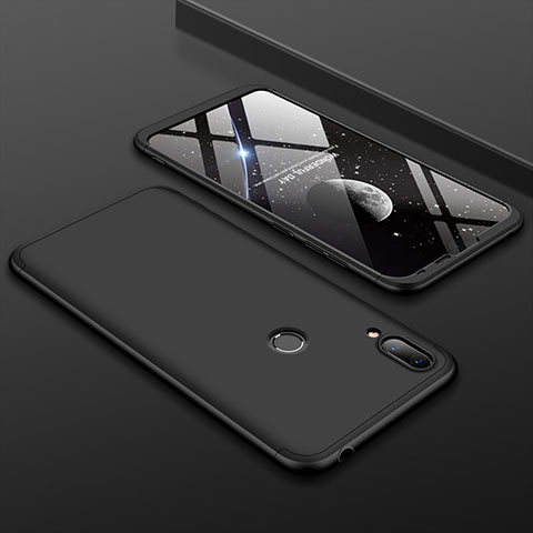 Huawei Y7 (2019)用ハードケース プラスチック 質感もマット 前面と背面 360度 フルカバー M01 ファーウェイ ブラック