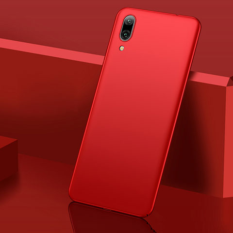 Huawei Y7 Pro (2019)用ハードケース プラスチック 質感もマット M01 ファーウェイ レッド