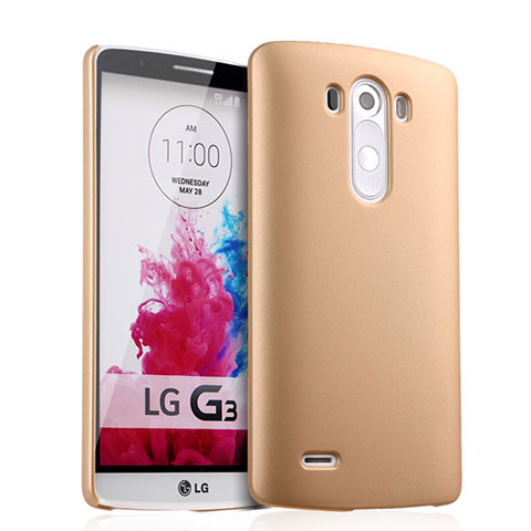 LG G3用ハードケース プラスチック 質感もマット LG ゴールド